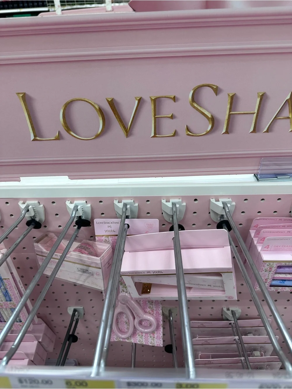 Love Shack Fancy x yoobi Pink Floral Stapler/Scissors/Tape Dispenser- Gift Set
